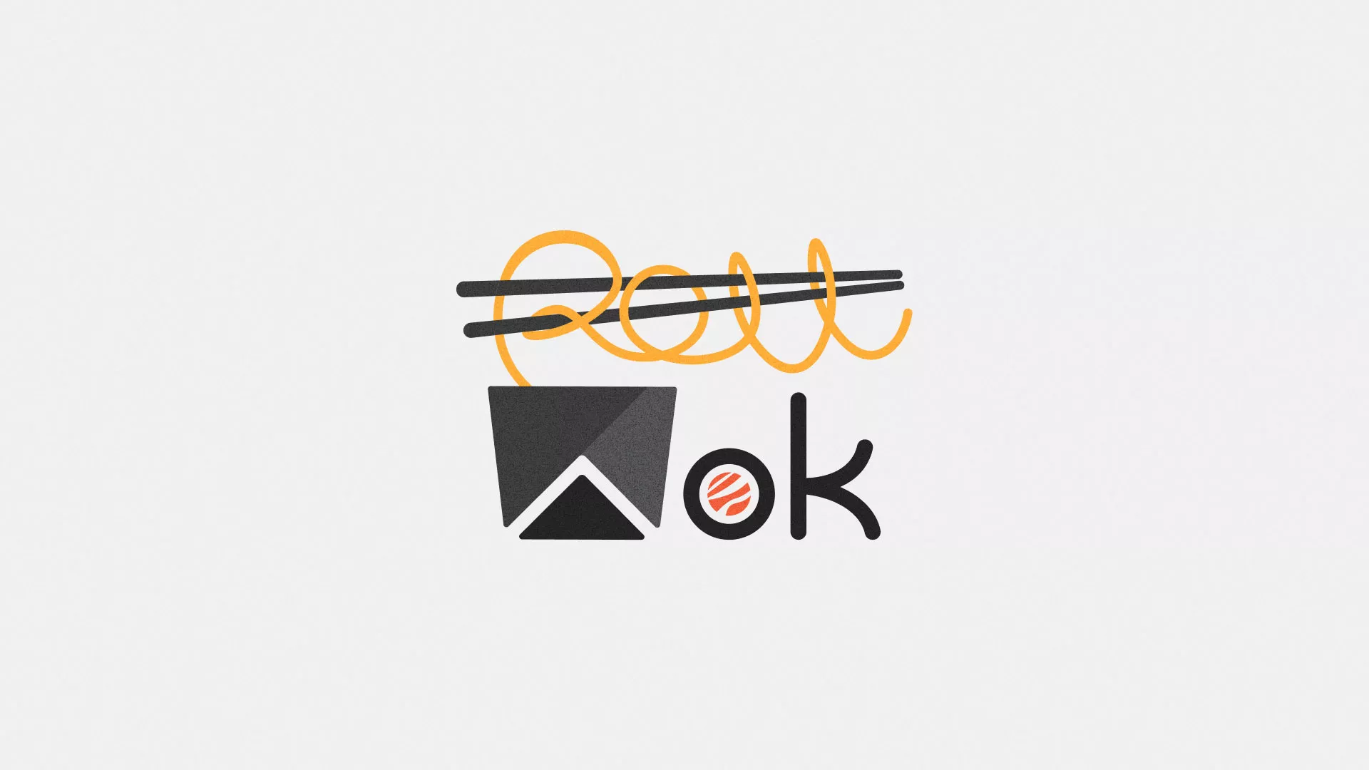 Разработка логотипа суши-бара «Roll Wok Club» в Новоузенске