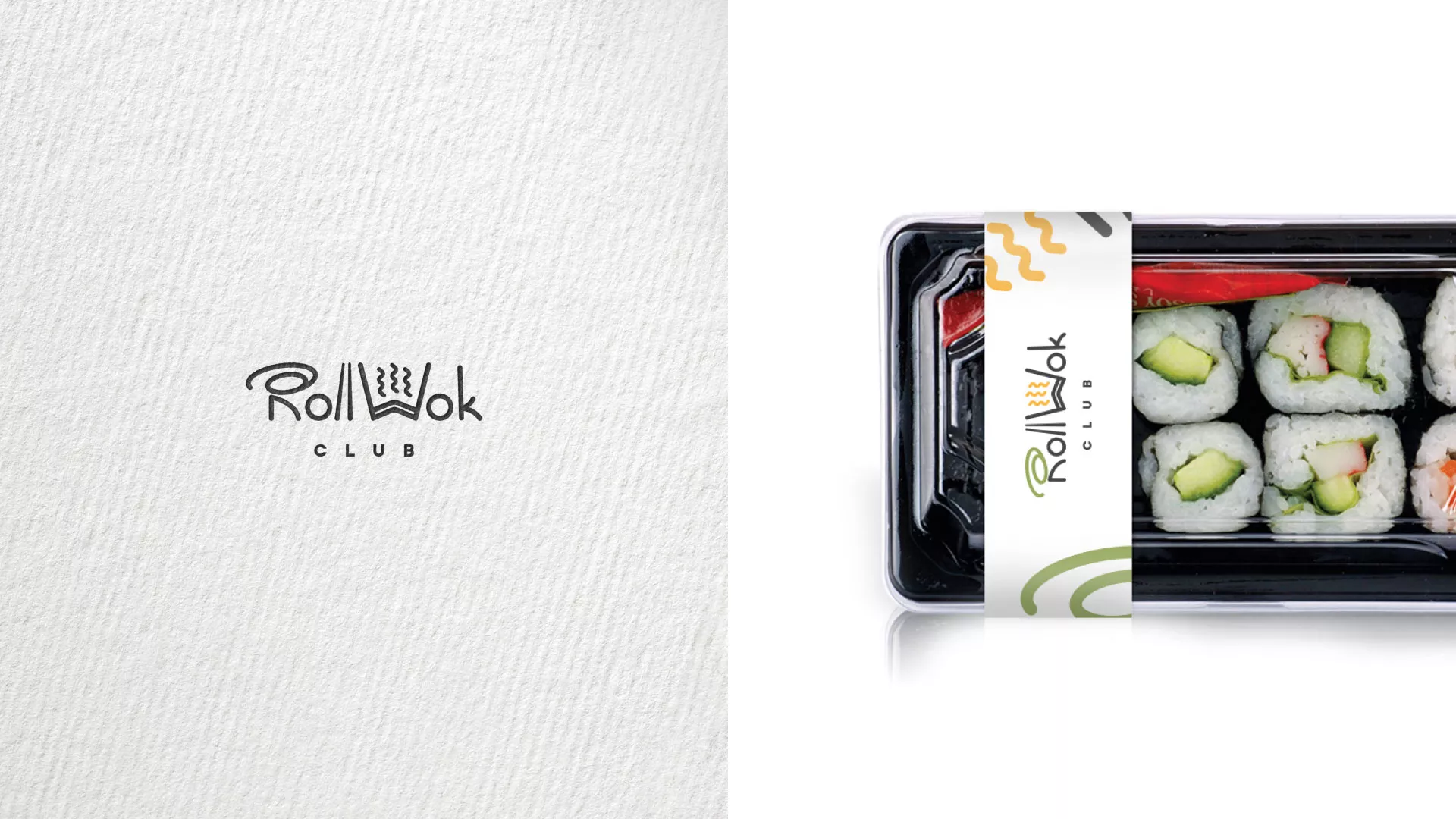 Создание дизайна упаковки суши-бара «Roll Wok Club» в Новоузенске